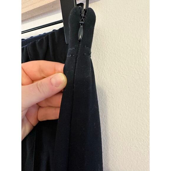 Anthropologie High Rise Black Zip Ankle Legging Trousers Capsule Travel Medium - Picture 7 of 10